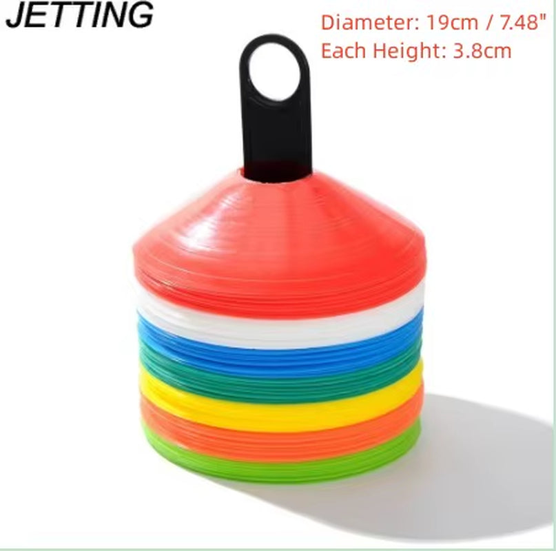 10Pcs Soccer Disc Cone Set Football Training Sports Saucer Cones Marker Discs Soccer Entertainment Sports Accessories