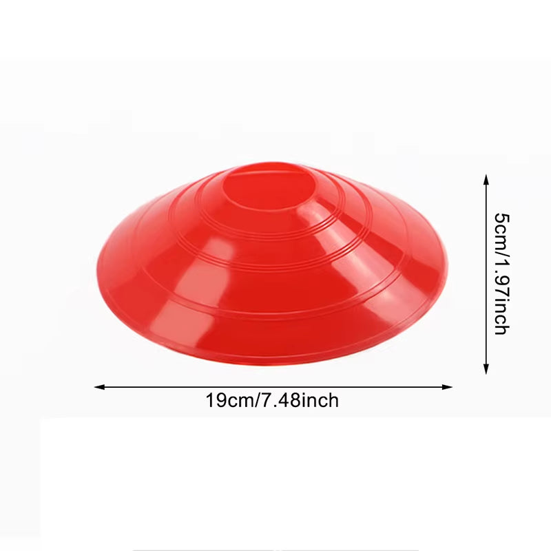 10Pcs Soccer Disc Cone Set Football Training Sports Saucer Cones Marker Discs Soccer Entertainment Sports Accessories