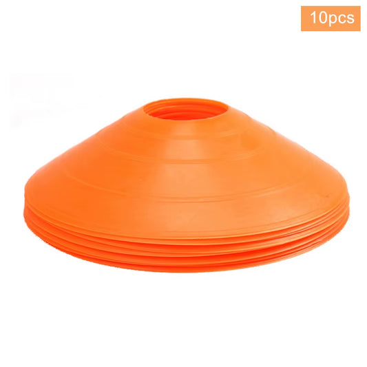 10Pcs Soccer Disc Cone Set Football Training Sports Saucer Cones Marker Discs Soccer Entertainment Sports Accessories