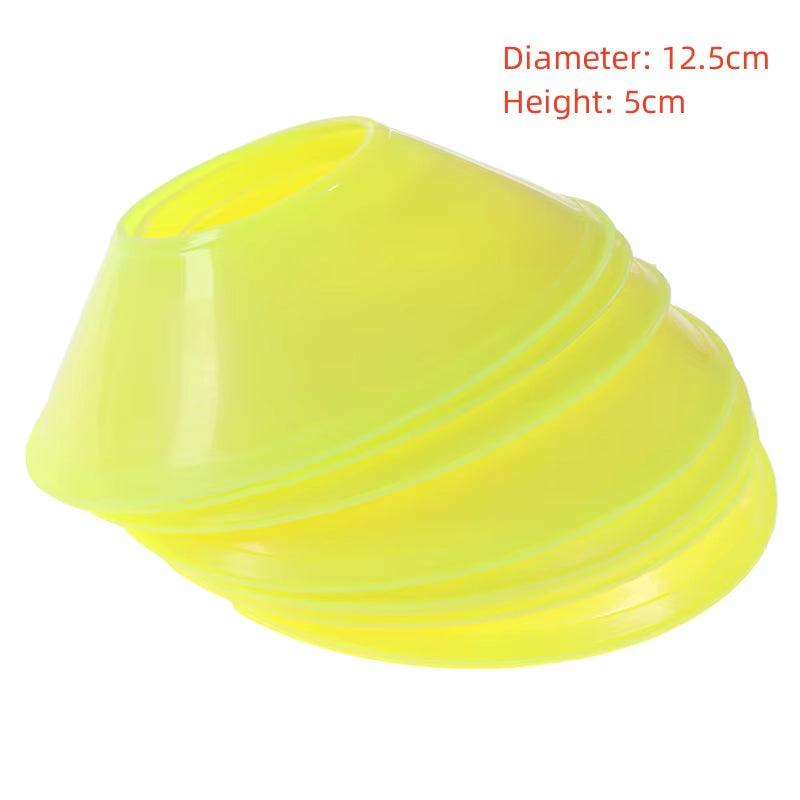 10Pcs Soccer Disc Cone Set Football Training Sports Saucer Cones Marker Discs Soccer Entertainment Sports Accessories