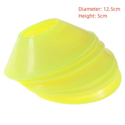 10Pcs Soccer Disc Cone Set Football Training Sports Saucer Cones Marker Discs Soccer Entertainment Sports Accessories