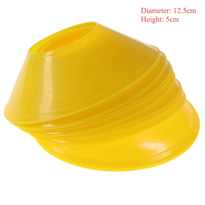 10Pcs Soccer Disc Cone Set Football Training Sports Saucer Cones Marker Discs Soccer Entertainment Sports Accessories