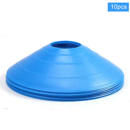 10Pcs Soccer Disc Cone Set Football Training Sports Saucer Cones Marker Discs Soccer Entertainment Sports Accessories