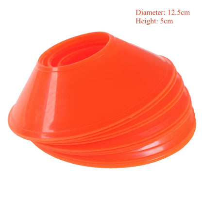 10Pcs Soccer Disc Cone Set Football Training Sports Saucer Cones Marker Discs Soccer Entertainment Sports Accessories