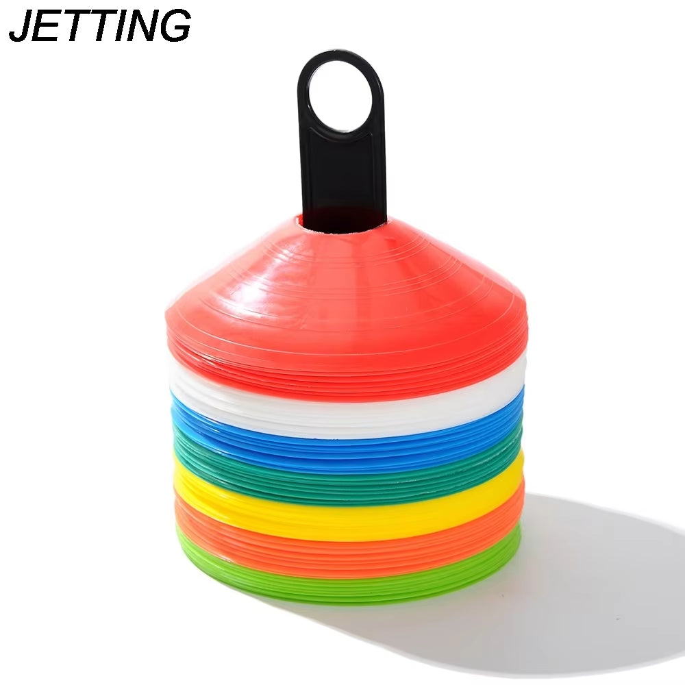 10Pcs Soccer Disc Cone Set Football Training Sports Saucer Cones Marker Discs Soccer Entertainment Sports Accessories