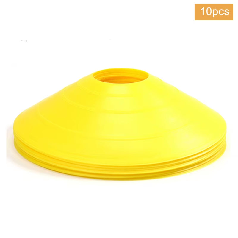 10Pcs Soccer Disc Cone Set Football Training Sports Saucer Cones Marker Discs Soccer Entertainment Sports Accessories