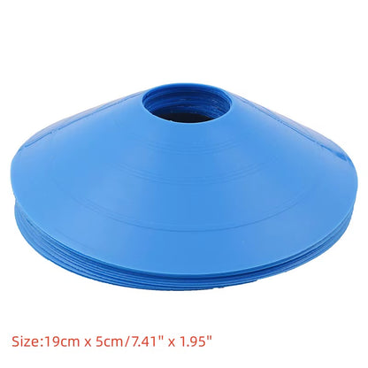 10Pcs Soccer Disc Cone Set Football Training Sports Saucer Cones Marker Discs Soccer Entertainment Sports Accessories