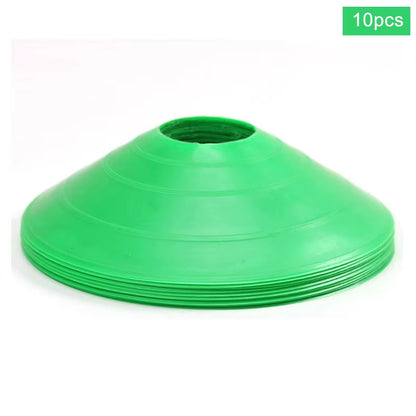 10Pcs Soccer Disc Cone Set Football Training Sports Saucer Cones Marker Discs Soccer Entertainment Sports Accessories